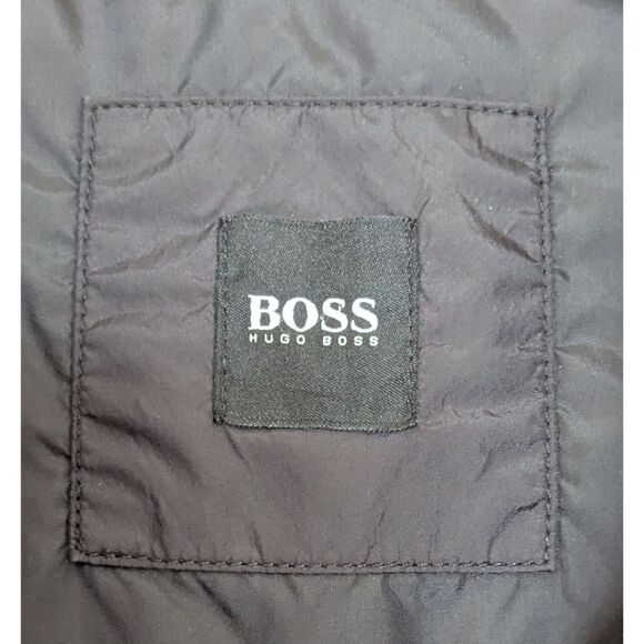 Boss Hugo Boss Men's M Black Mixed Media Hybrid Hooded Jacket - Picture 9 of 9